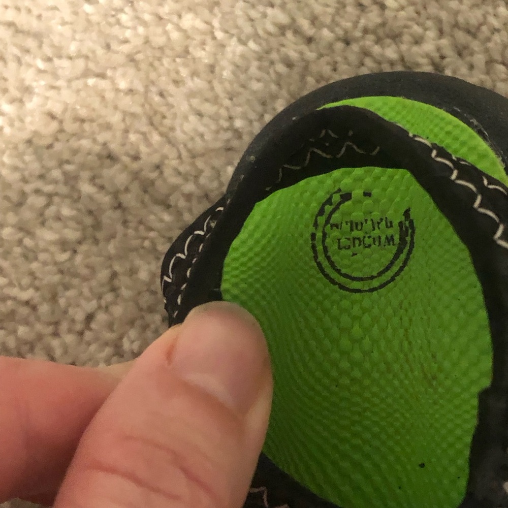 Wonder Nation Toddler Baby Sling Back Black open toe Sandal Water Shoes Sz 3 - Picture 6 of 8